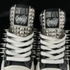 Gothic Star Studded Square Toe Low-Top Leather Sneakers – Punk Rock Metal Spike Unisex Subculture Streetwear Shoes