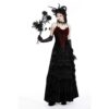a60db1f96cc452741a489478974e2d90.image.666x1000 Gothic Batwing Velvet Lace-Up Corset Top – Dark Red & Black Bustier Waist Cinner for Vampire Aesthetics, Cosplay & Alt Fashion