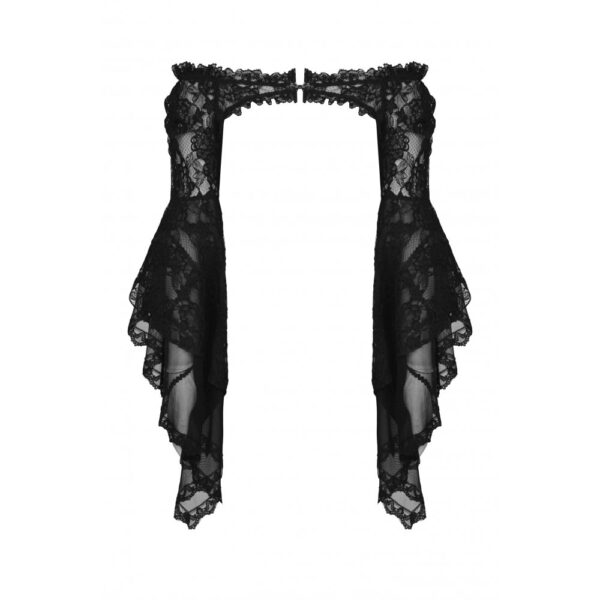 edd993a7a80feafc5e5b121e792a248b.image.664x1000 Gothic Lace Bell Sleeve Off-Shoulder Shrug Bolero – Mesh Bell Sleeve Shoulder Cover with Finger Loop for Dark Aesthetic & Vampire Fashion