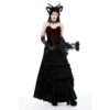 f20f353426cae305ef3ce628ee39794e.image.666x1000 Gothic Batwing Velvet Lace-Up Corset Top – Dark Red & Black Bustier Waist Cinner for Vampire Aesthetics, Cosplay & Alt Fashion