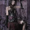 Blood Supply Original Gothic Dark Undead Relic Mesh Irregular Half Skirt - Vintage Distressed Asymmetric Mini Skirt for Halloween & Alternative Fashion