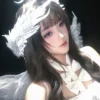 Angel Wings White Feather Hair Clips – Gothic Lolita Cosplay Headpiece, Halloween Costume Photo Prop & Party Hair Accessories