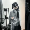 O1CN01YiI4cQ1EQW1WWAPu5_3400320346 YUNNNIE Vintage Turtleneck Knit Poncho Cape Sweater – Gothic Asymmetrical Fringe Shawl Top with Buttons for Autumn