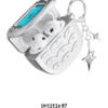Defy Define Untitle07 Retro Y2K Flip Phone AirPods Case – Metallic Silver Protective Cover with Star Keychain for AirPods Pro 2, Pro, AirPods 4 & 3